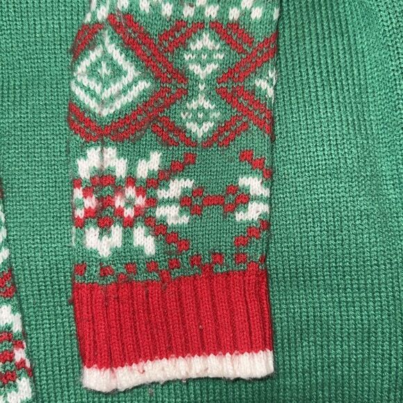 Ugly Christmas sweater with dog. Size Large kids - Picture 5 of 6